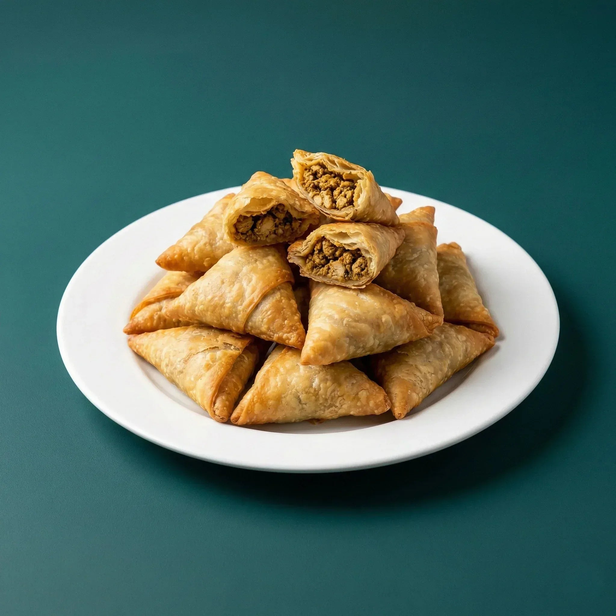 Chicken Qeema Samosa (Dozen) - Comfy Bento